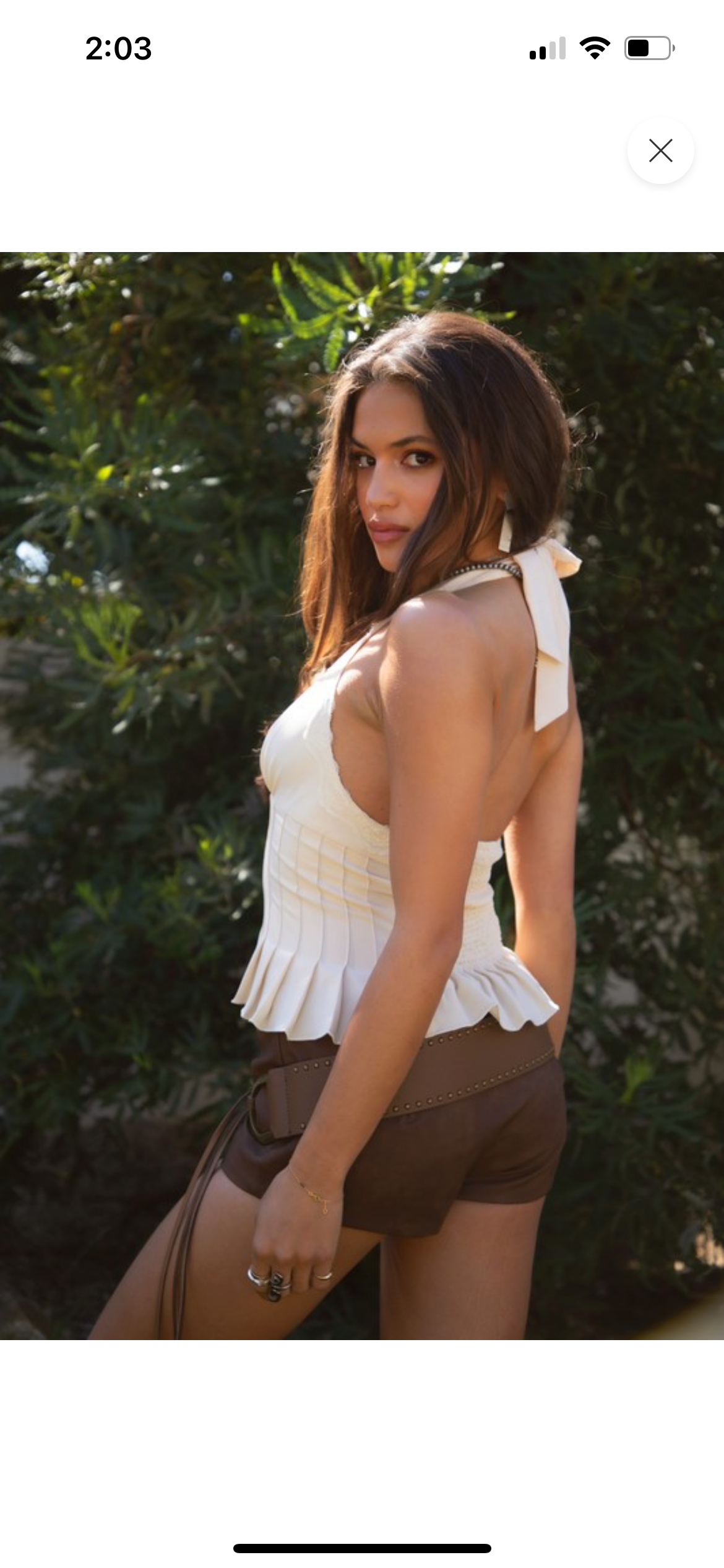 Doilette chiffon top
