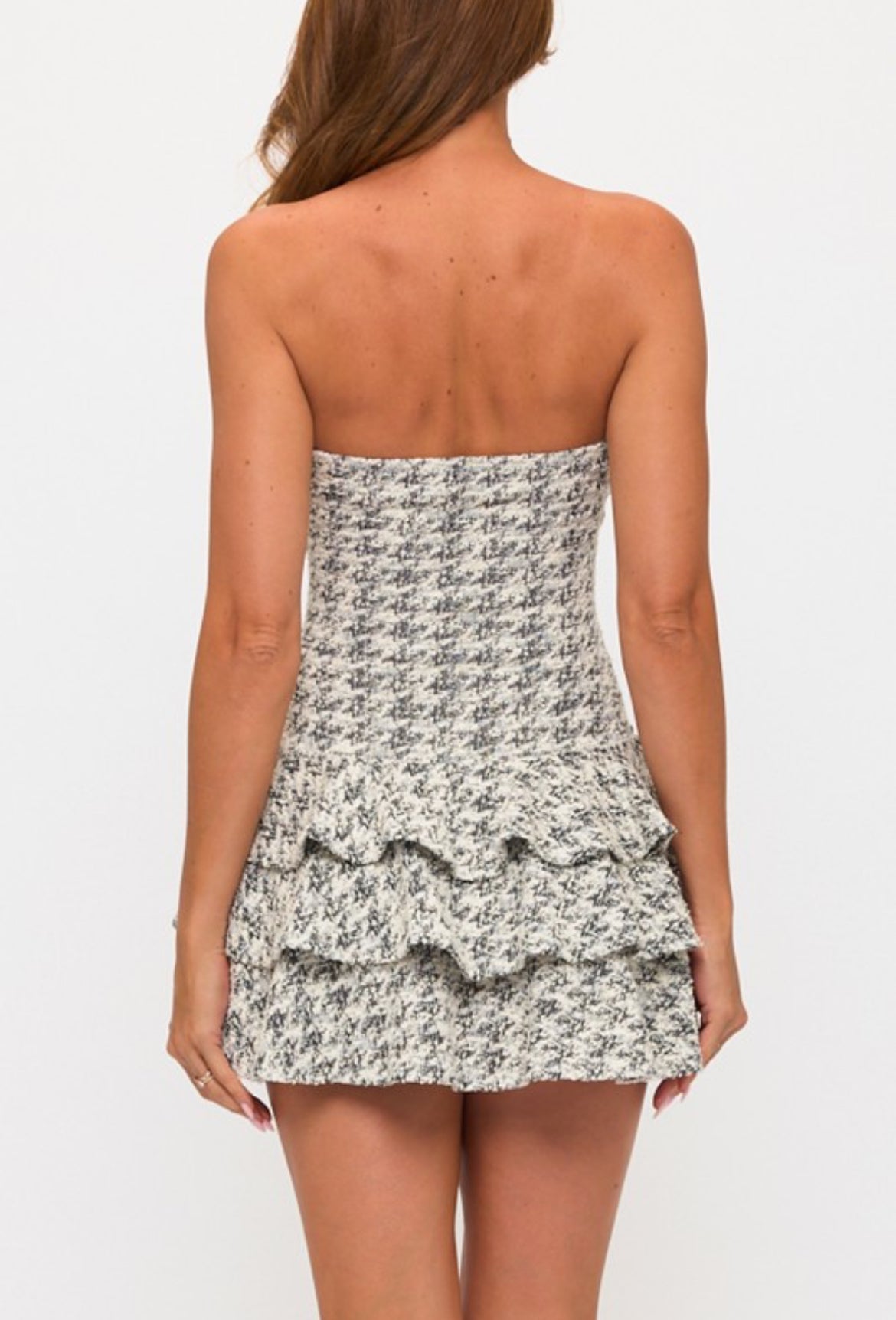 Boucle skirt mini dress