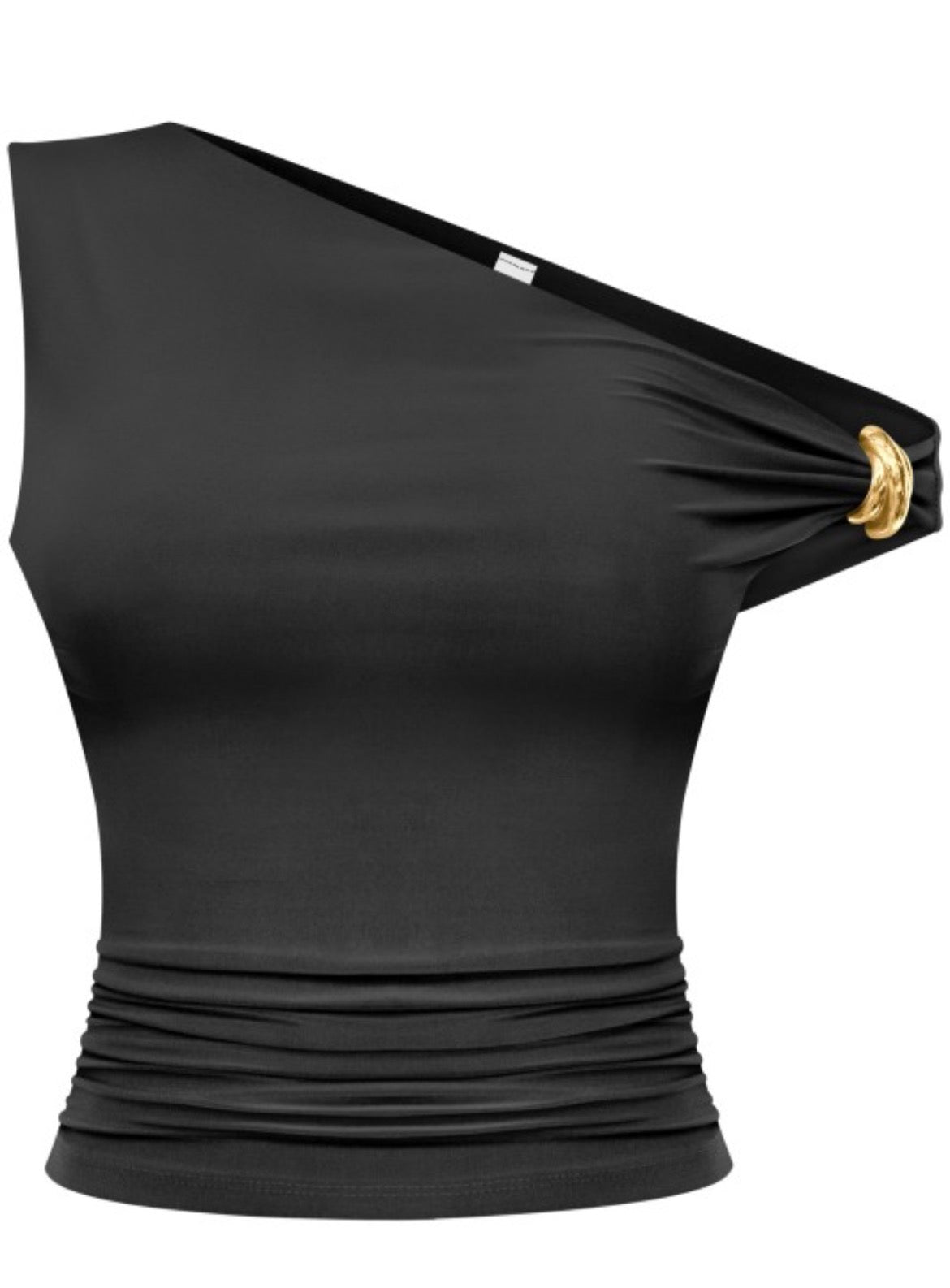 Black off shoulder top