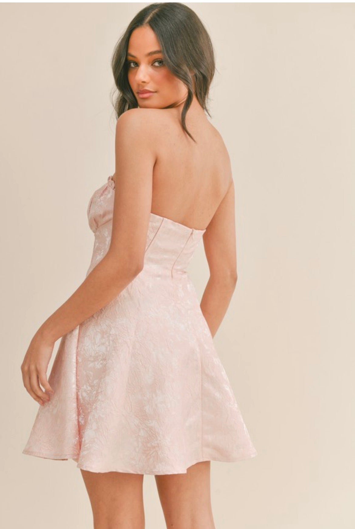 Peach dress