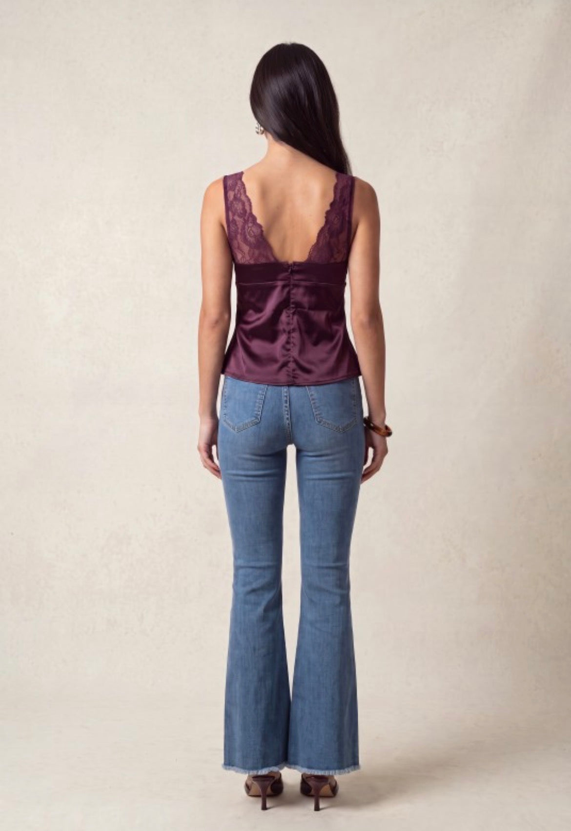 Burgundy top