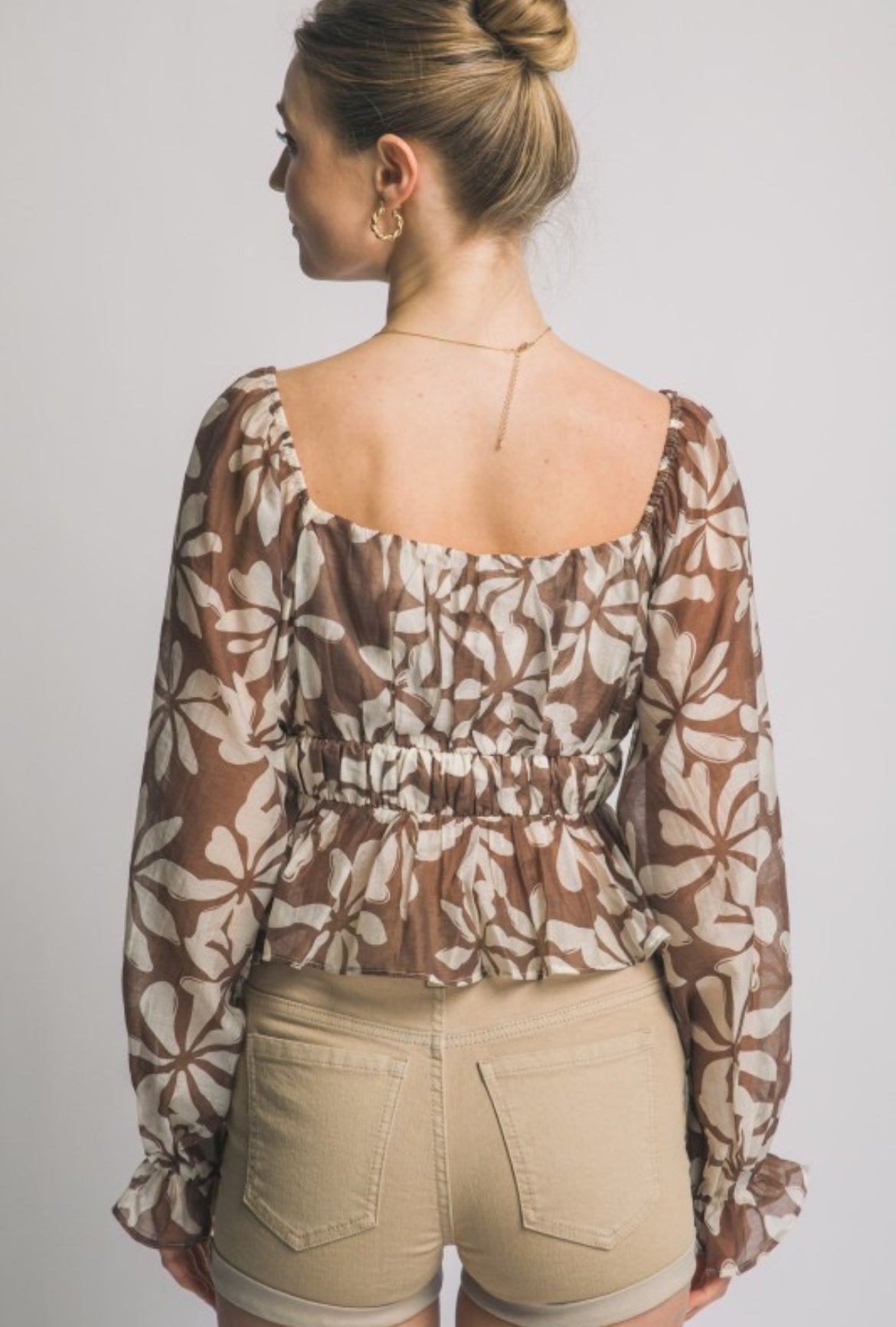 Mocha flower top