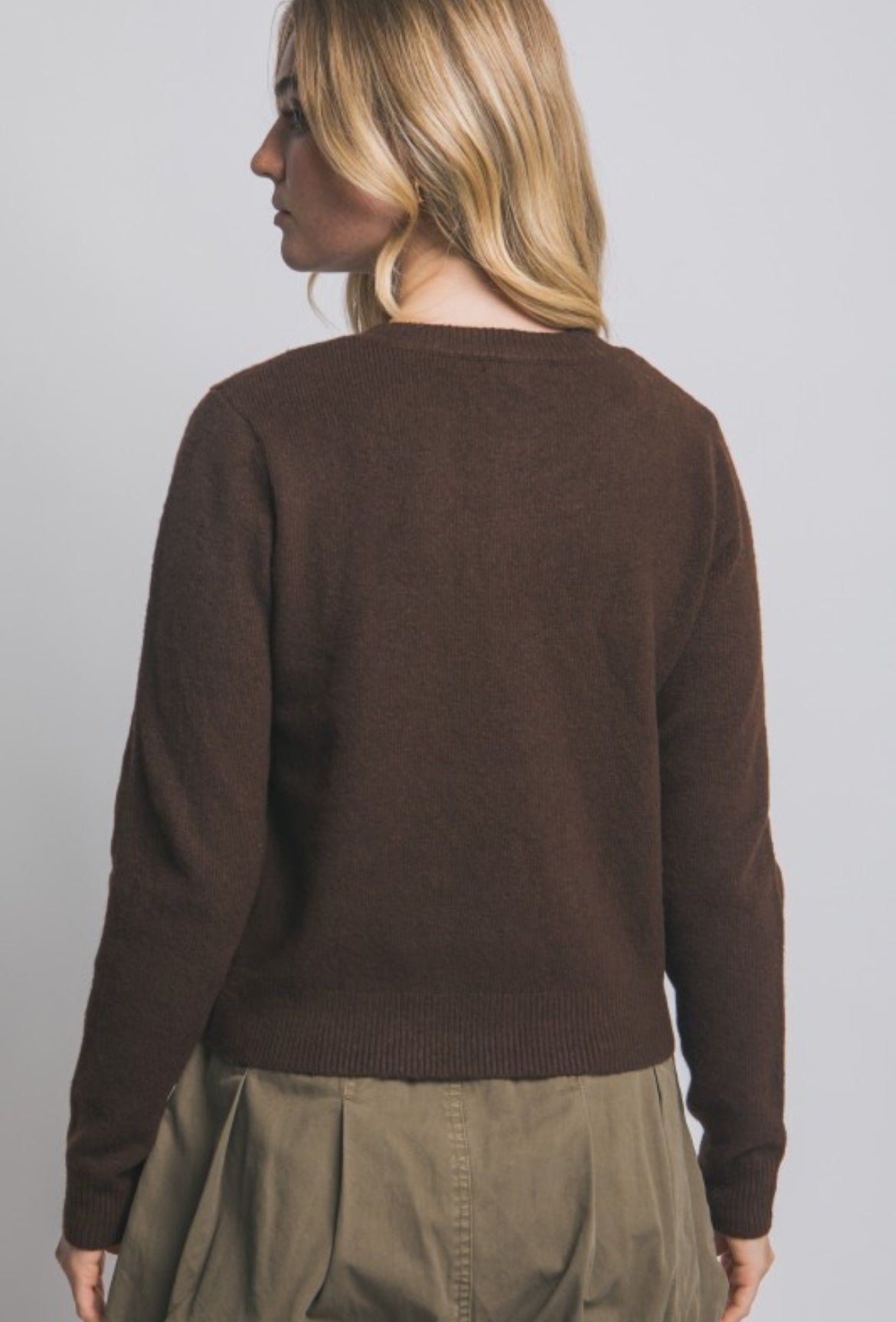 Espresso cardigan