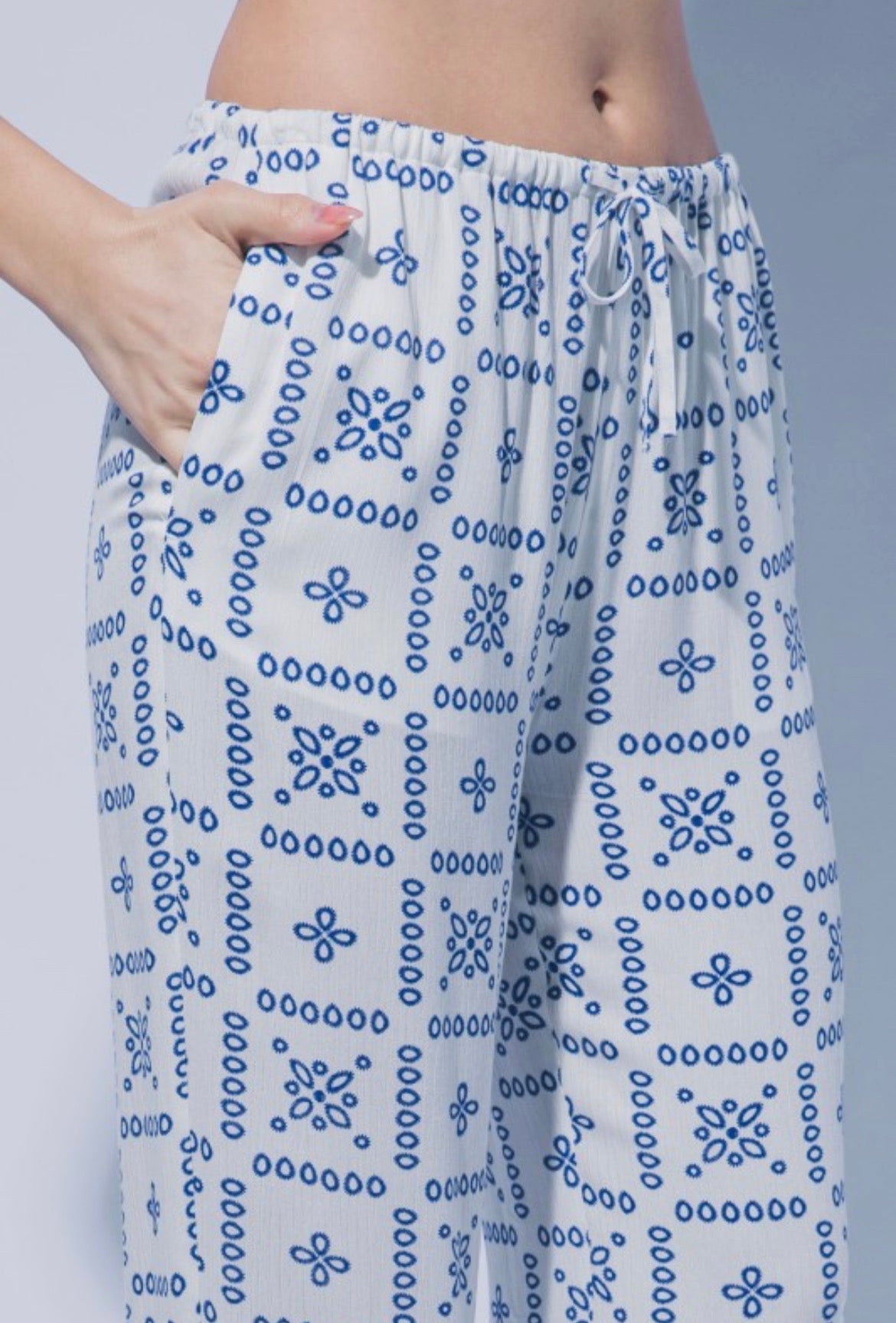 Blue two piece set