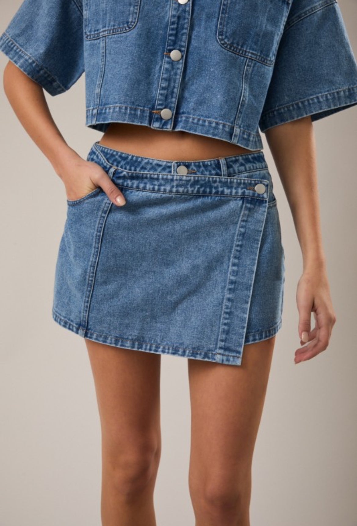 Denim skirt