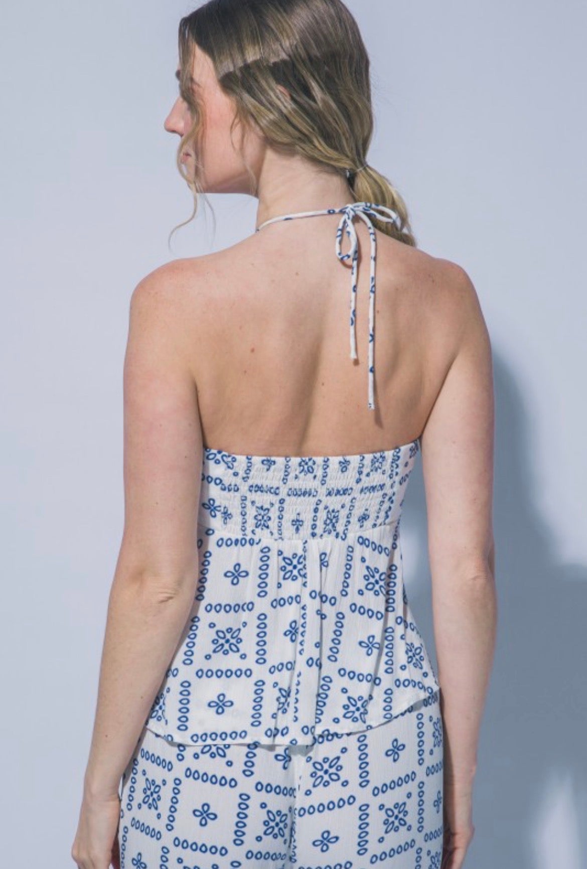Blue two piece set