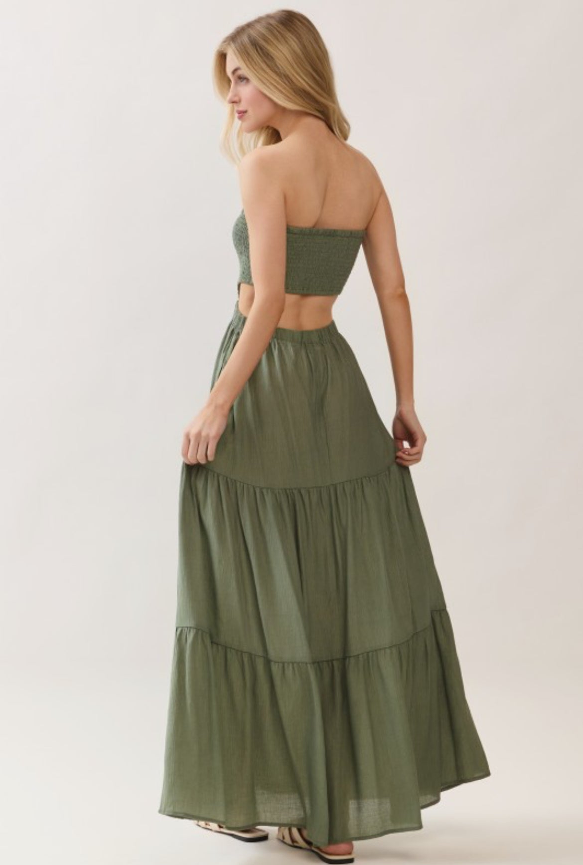 Sage tube dress