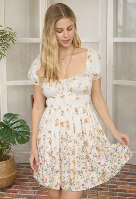 Floral mini dress