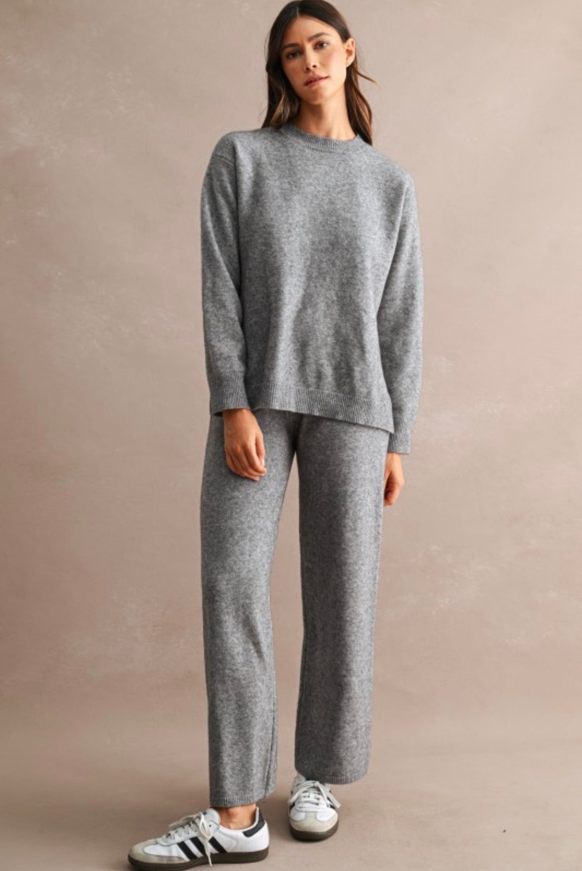 Grey knit set