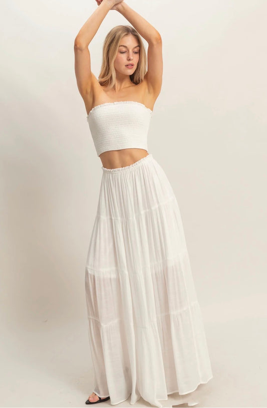 White two piece set