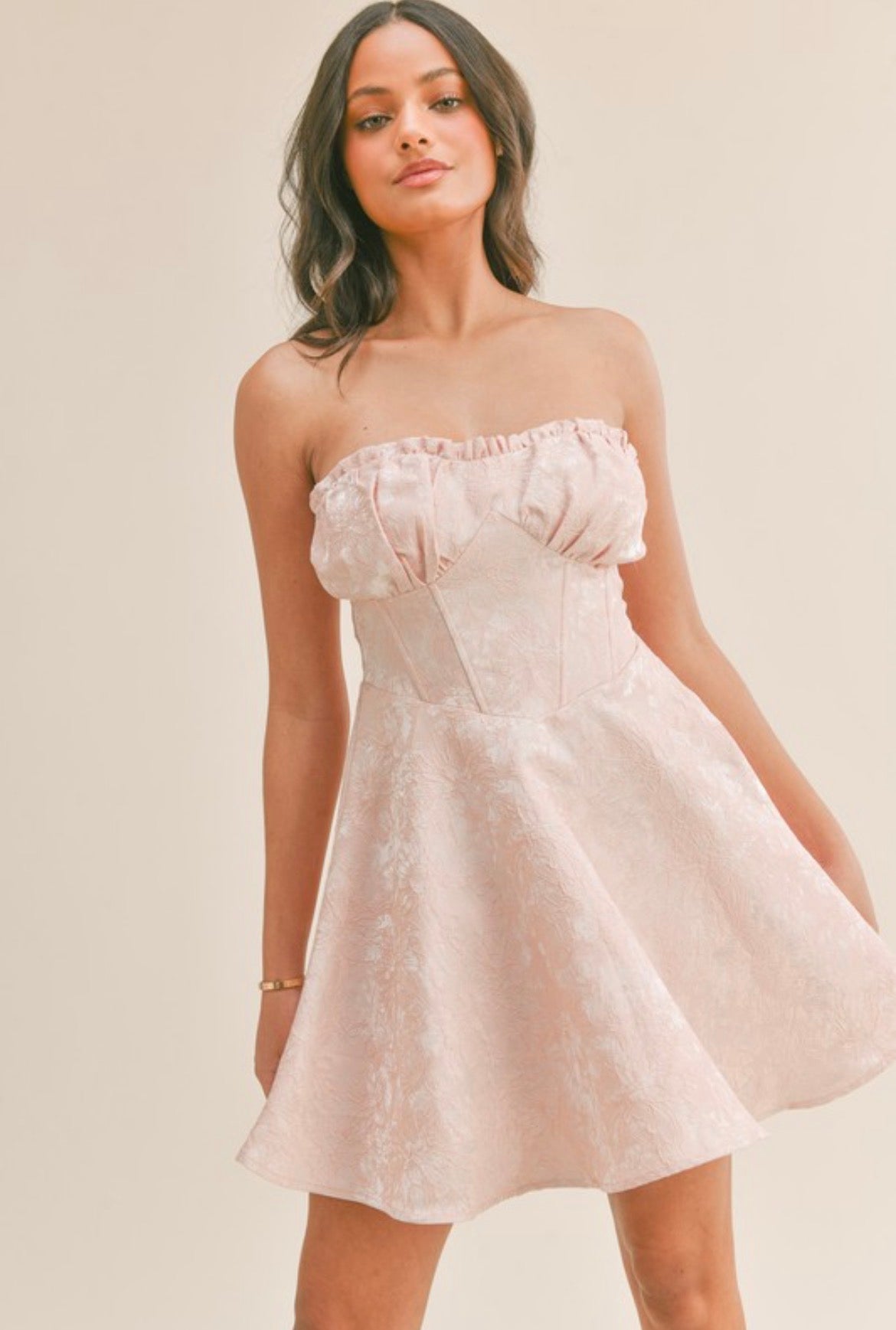 Peach dress