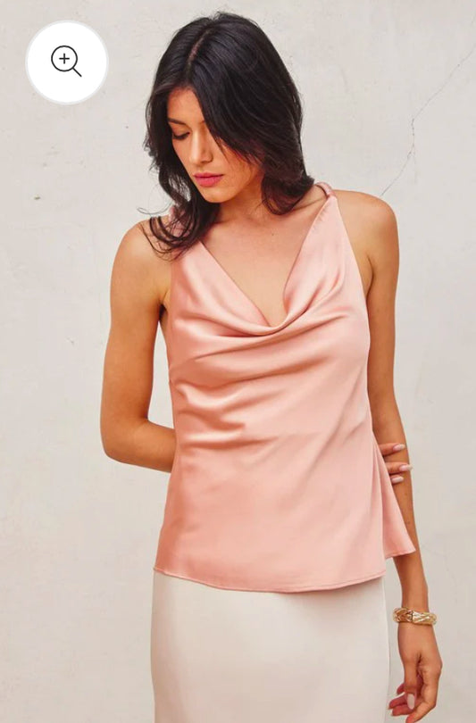 Modish going out satin top