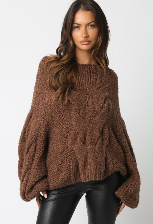 Modish knit sweater