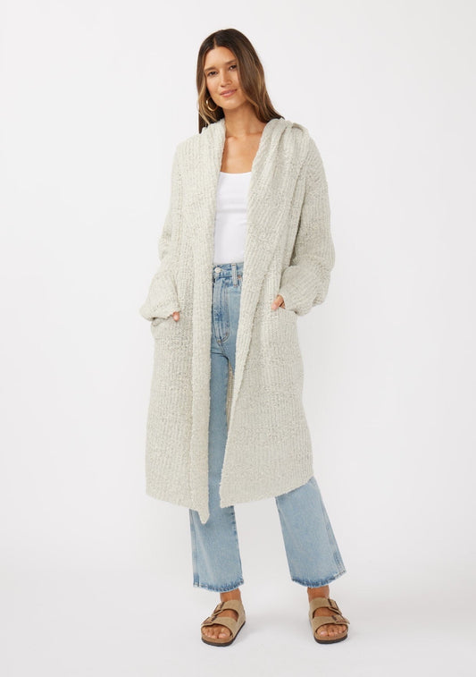 Modish novelty hooded cardigan