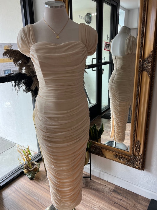 Luxe cream dress